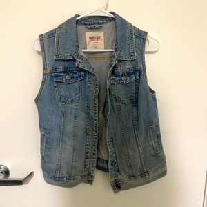Target sleeveless jean jacket. Worn twice